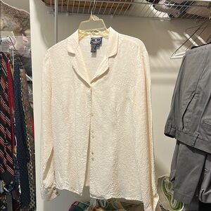 Charter Club Ivory Lace Shirt